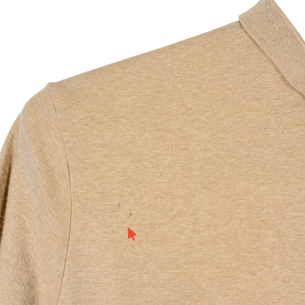 Vintage Polo Ralph Lauren Polo Shirt Men XL Tan Classic Green Pony Earthtone